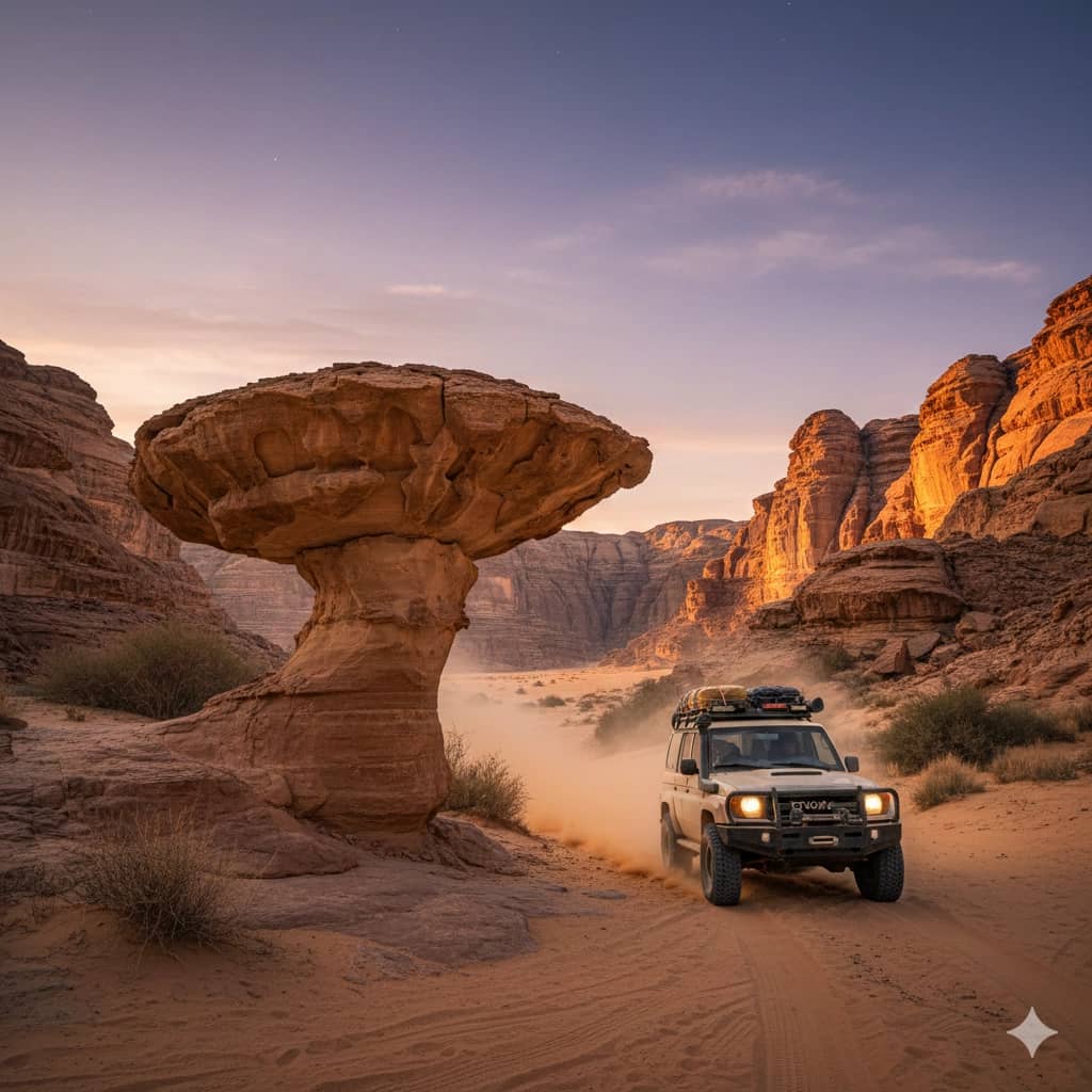 Salama Canyon & Mushroom Rock 4x4 Desert Trek