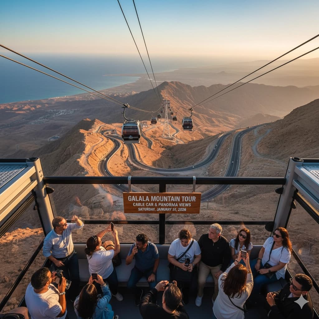 Galala Mountain Tour: Cable Car & Panorama Views